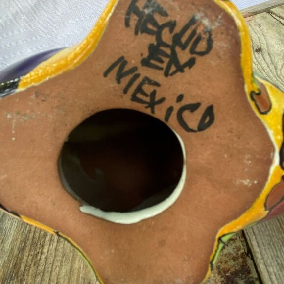 Hand Painted Talavera Ceramic Fish Figurine Made in Mexico Multicolor Folk Art - Picture 8 of 8